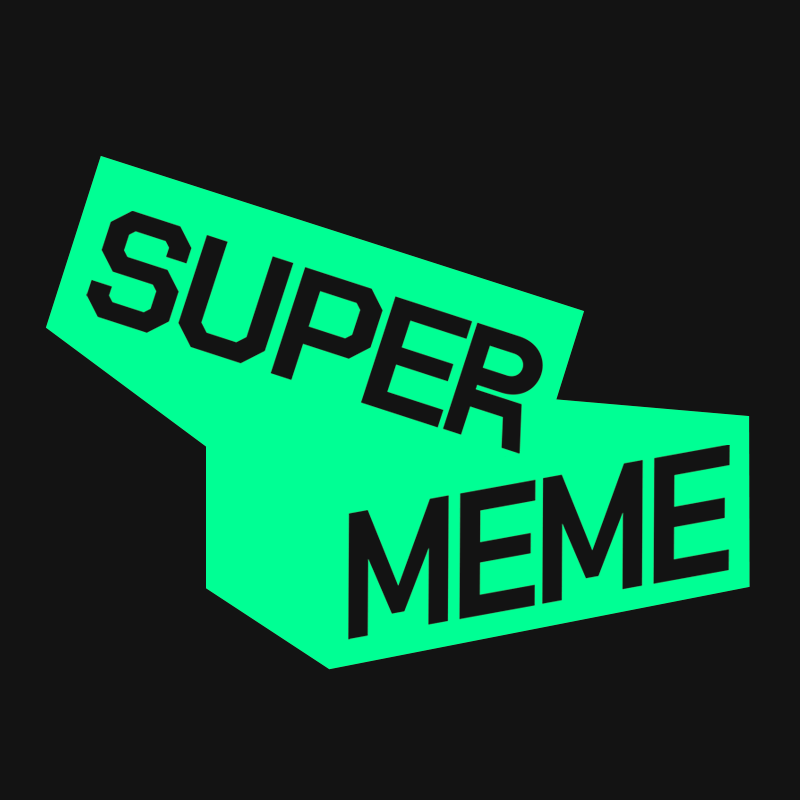 Super Meme IDO campaign logo on AlphaMind